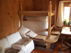 Bed on Top of Bread Oven